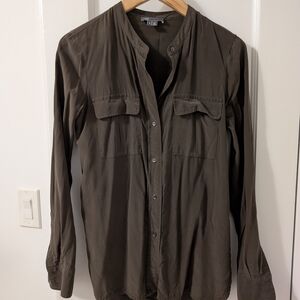 Vince Olive Green Blouse